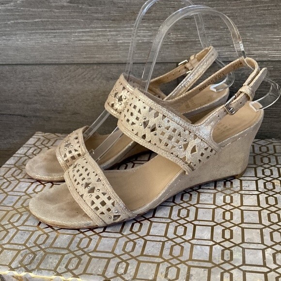 Stuart Weitzman Leather Wedge Heels - Picture 4 of 10